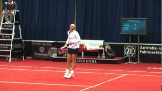 Sabine Lisicki amp Samantha Stosur double return amp service game  Porsche Tennis Grand Prix 2011 [upl. by Winfred121]