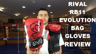 Rival Evolution Bag Boxing Gloves RB11 Review by ratethisgear [upl. by Muiram709]