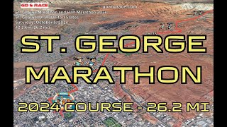 St George Marathon and Half Marathon 2024 fly over the marathon course [upl. by Wood]