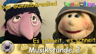 Musikstunde 2  Gummibärenlied  Es schneit Grundschule Musikunterricht mitsingen Kinderlieder Witz [upl. by Camus]