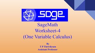 SageMathOne Variable Calculus [upl. by Enrobso]