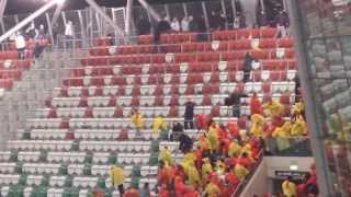 Legia Warszawa  Jagiellonia Bialystok Poland Hooligans 2014 2 [upl. by Minier]