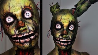 Springtrap  Five Nights at Freddys 3  Makeup Tutorial [upl. by Dahsraf]