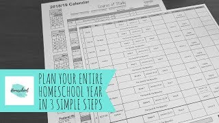 Plan Your Entire Homeschool Year in 3 Simple Steps [upl. by Janeczka465]