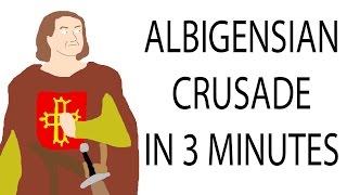 Albigensian Crusade  3 Minute History [upl. by Eeslek324]