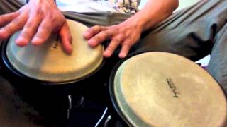 How to play the bongos Classic Rock playing along [upl. by Duky]