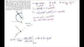 Problem 1389 Dynamics Hibbeler 13th Chapter 13 Engineering Dynamics [upl. by Oam246]