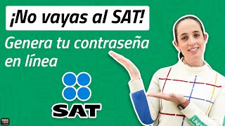 CONTRASEÑA del SAT tutorial paso a paso para generarla [upl. by Rydder]