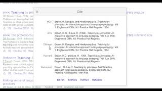 How to cite references using Google Scholar [upl. by Ailin]