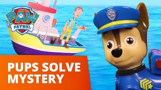 PAW Patrol Pups Solve a Sticky Mystery Toy Pretend Play Rescue For Kids [upl. by Ailicec695]