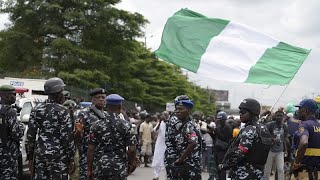 Nigéria  heurts entre manifestants et résidents de Lagos [upl. by Ulrick]