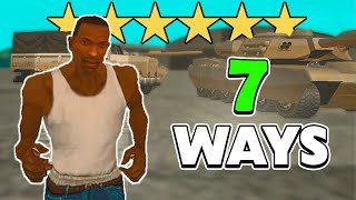 7 Ways to Lose Wanted Level  GTA San Andreas [upl. by Slaby]