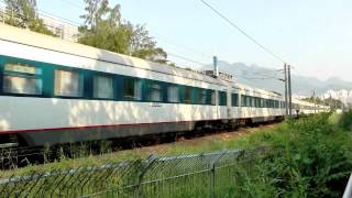 HD The Northbound Through Train T98 Kowloon to BeiJing SS8 0141  25T at Station Road [upl. by Assadah]