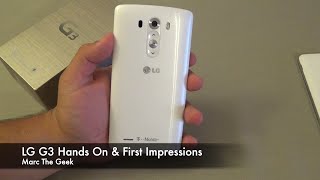 LG G3 Hands On amp First Impressions TMobile [upl. by Grizel]