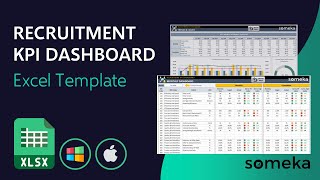 Recruitment KPI Dashboard Excel Template  20 Key Metrics for Recruiters [upl. by Airda974]