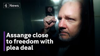 Julian Assange to go free as Wikileaks founder agrees US plea deal [upl. by Ayatnohs416]