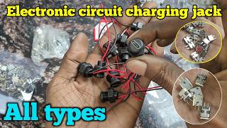 All types charging jack Micro types C 12v DC socket  Electronics Verma [upl. by Bluefield305]