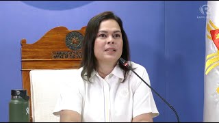 VP Sara Duterte holds press conference [upl. by Gotthelf]