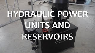 Hydraulic Power Units and Reservoirs Full Lecture [upl. by Notrub713]