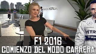 F1 2016  Primera hora del modo Carrera profesional [upl. by Vasti]