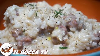 617  Risotto salsiccia e stracchinoa dir poco divino primo piatto di terra facile e delizioso [upl. by Chivers]