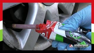 Instalación antipinchazos coche con Bolsa monodosis 150 ml [upl. by Jaella]