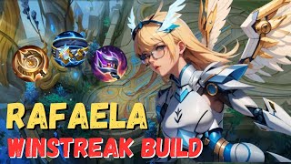 GET UNLIMITED WINSTREAK WITH THIS RAFAELA BUILD  RAFAELA BEST BUILD 2024  MOBILE LEGENDS [upl. by Goto]