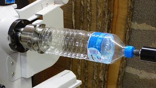 Woodturning  The Water Bottle  Awesome idea to reuse Plastic [upl. by Mascia]