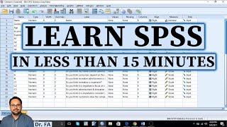 Learn SPSS in 14 Minutes  From Data Entry to Perform Analysis  Complete SPSS Guide  SPSS Tutorial [upl. by Stedman]