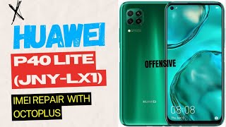 Huawei p40 lite imei repair  jny lx1 imei repair with octoplus  Huawei cert pat [upl. by Liddy]