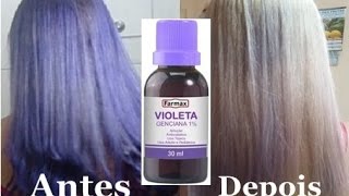 Como tirar Violeta Genciana do cabelo [upl. by Siednarb]