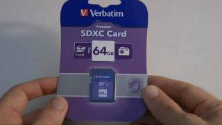 Verbatim 64GB SDXC Class 10 Memory Card Review [upl. by Myrtle996]