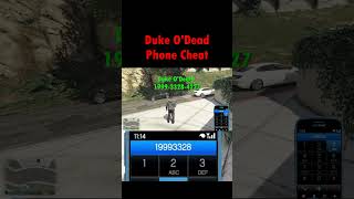 GTA V  Duke ODead Phone Cheat gta gtavfacts luxurycars gta5ecrets gtaonline gtav gtavcar [upl. by Leirraj]