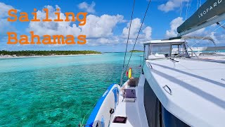 Sailing Bahamas Exumas Leopard 50 Catamaran 34 [upl. by Atteuqehs]