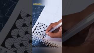 Zentangle patterns part 112  craftcreations asthetic viral shorts [upl. by Okram]