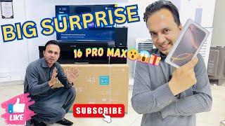 Hisense Led 43A6K Reviewunboxing Big surprise 16pro max 😱🥱 [upl. by Innavoig323]