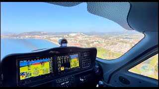 Tecnam P92 Echo MK2 Light Sport Aircraft  LTFB  Soft Tailwind Landing Cockpit View amp TR ATC [upl. by Stevenson]