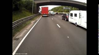 YG14 SWW  Idiot with a caravan  M62 Westbound [upl. by Evadne]