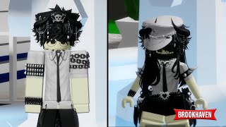 couple emo outfit brookhaven boy x girl [upl. by Fellner]