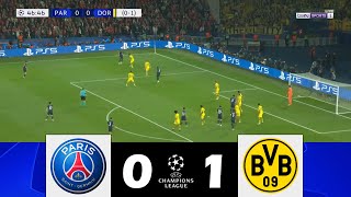 PSG vs Borussia Dortmund 01  Liga de Campeones de la UEFA 202324  Resumen del partido [upl. by Haeckel969]