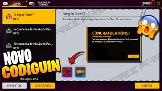 RESGATEI O NOVO CODIGUIN DO FREE FIRE 2024 CODIGUIN FF 2024 │ COMO RESGATAR CODIGUIN FREE FIRE [upl. by Timus]