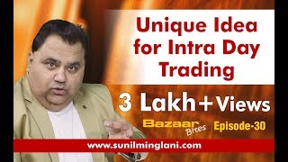 Unique Idea for Intraday Trading In Hindi  Bazaar Bites Episode30  Sunil Minglani [upl. by Lemieux]