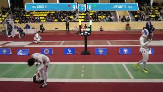 T32 LEFORT Enzo FRA  CHOI Nicholas Edward HKG Foil men individual [upl. by Valleau293]