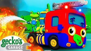 Baby Fire Truck  Gecko 3D  Learning Videos for Kids [upl. by Gold]