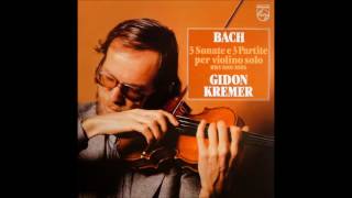 Bach Sonata No3 in C major BWV 1005  Gidon Kremer 432Hz [upl. by Maxentia]