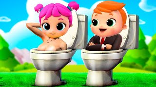 Little Angel amp Friends  Skibidi Toilet Meme Song [upl. by Nyre]