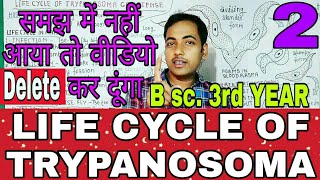 life cycle of trypanosoma gambiensetrypanosoma ki life cycleJaihindsirjhsirclasses [upl. by Ayor470]