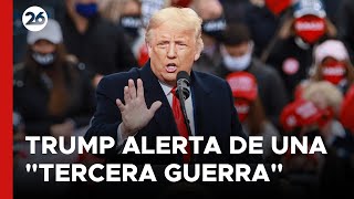 🚨 TENSIÓN MUNDIAL  Trump alerta de una quotTercera Guerraquot y culpa a Biden [upl. by Hein]