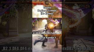 Takeda BEGINNER Combos No Kameo  Mortal Kombat 1 [upl. by Bock918]