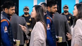 Babar Azam with Sana javeed amp Shoaib Malik  Karachi Kings vs Lahore Qalandar [upl. by Freberg510]